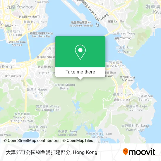 大潭郊野公园鲗鱼涌扩建部分地圖