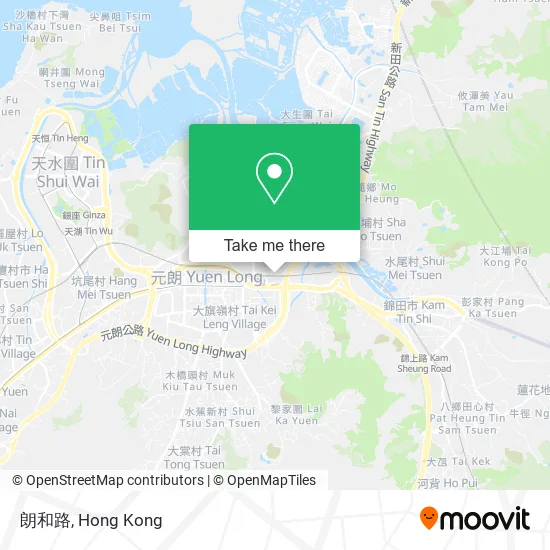 朗和路地圖
