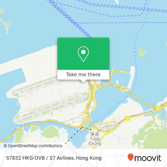 S7832 HKG-OVB / S7 Airlines地圖