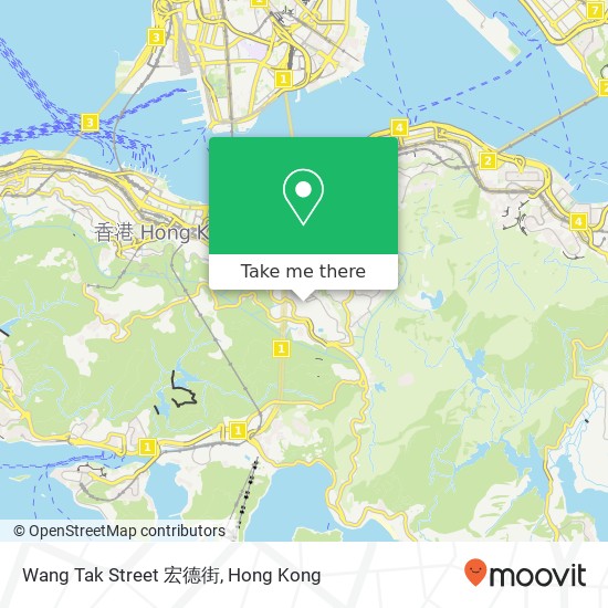 Wang Tak Street 宏德街 map