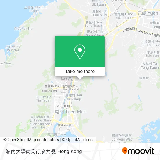 嶺南大學黃氏行政大樓地圖