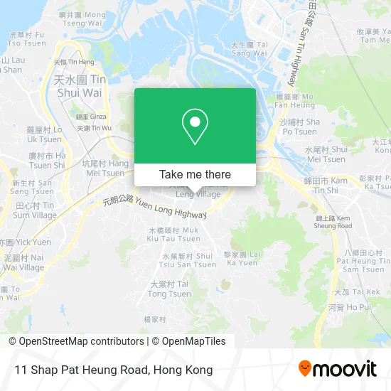 11 Shap Pat Heung Road map
