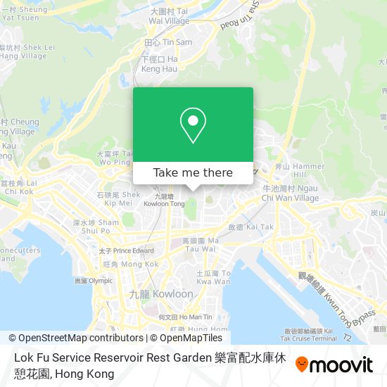 Lok Fu Service Reservoir Rest Garden 樂富配水庫休憩花園 map