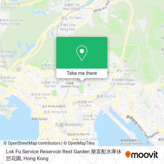 Lok Fu Service Reservoir Rest Garden 樂富配水庫休憩花園 map