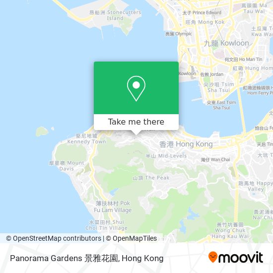 Panorama Gardens 景雅花園 map