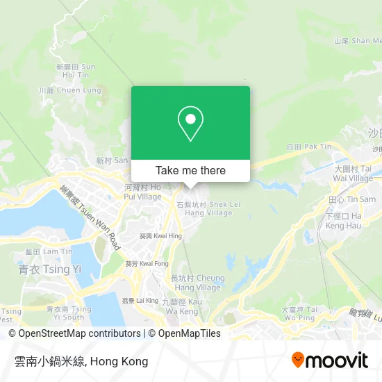 雲南小鍋米線地圖