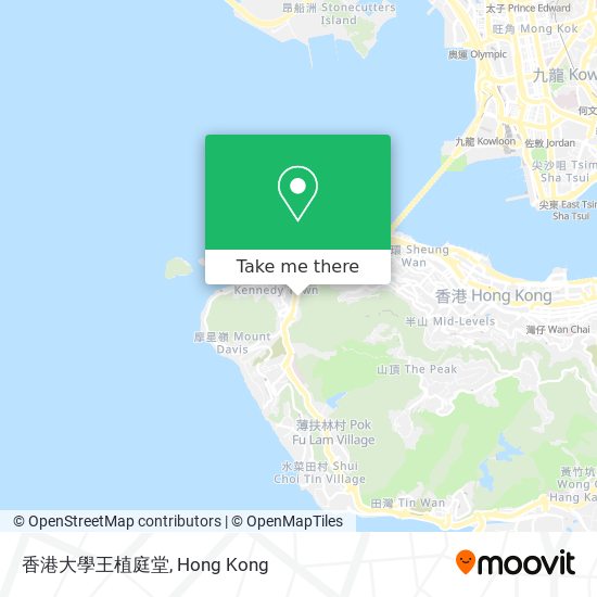 香港大學王植庭堂 map