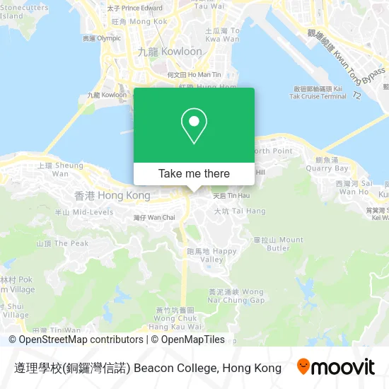 遵理學校(銅鑼灣信諾) Beacon College地圖