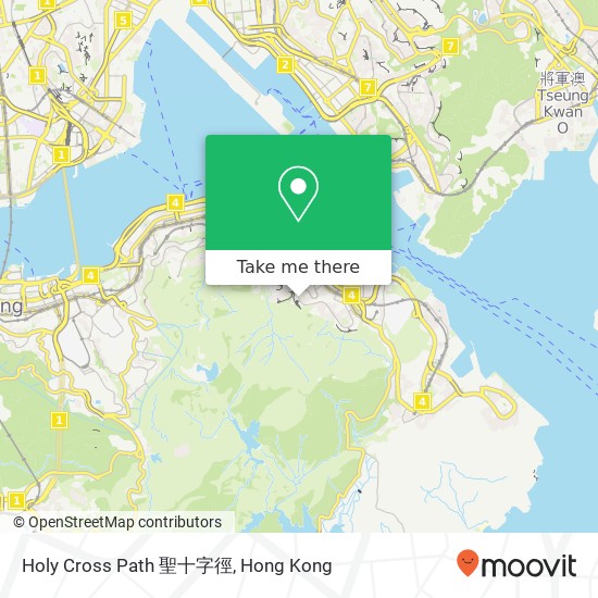 Holy Cross Path 聖十字徑 map