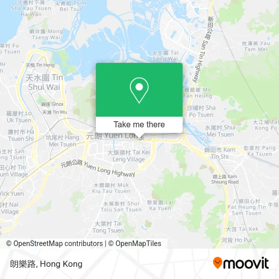 朗樂路地圖