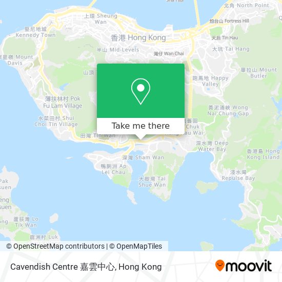 Cavendish Centre 嘉雲中心 map