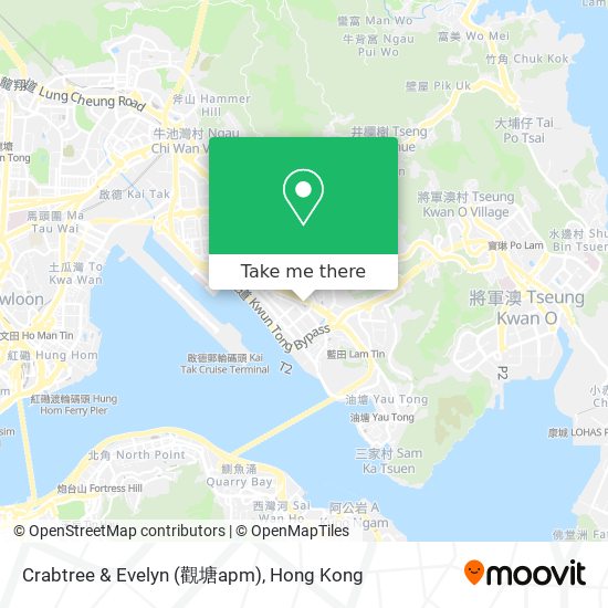 Crabtree & Evelyn (觀塘apm) map