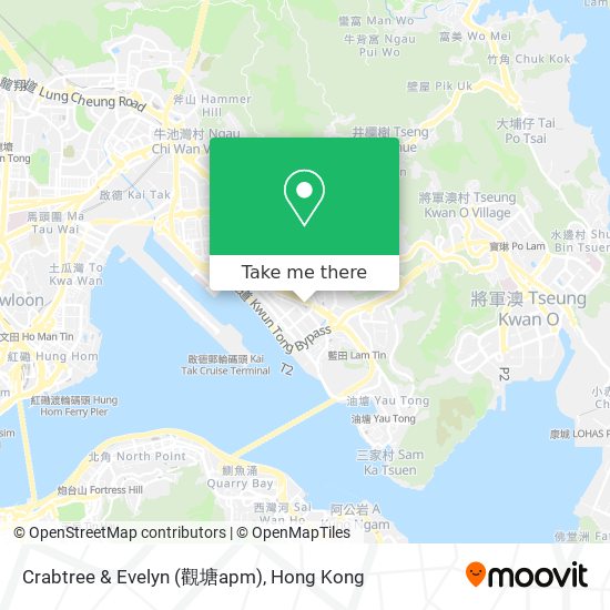 How to get to Crabtree Evelyn apm in Kwun Tong by