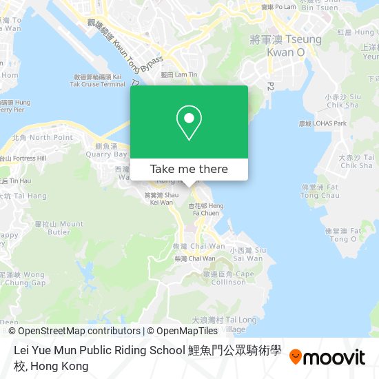 Lei Yue Mun Public Riding School 鯉魚門公眾騎術學校 map