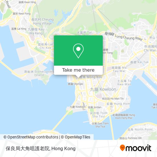 保良局大角咀護老院 map