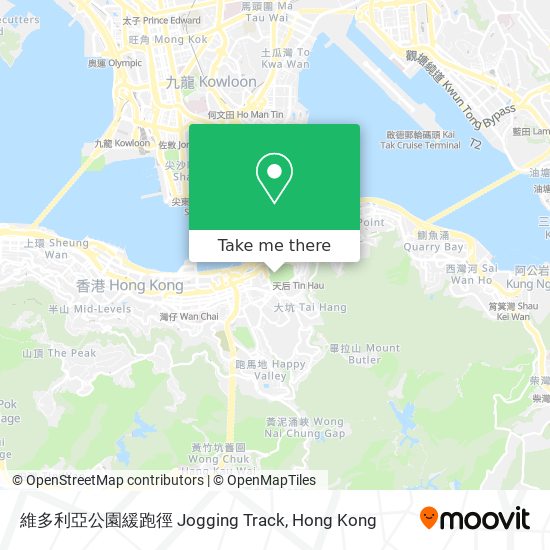 維多利亞公園緩跑徑 Jogging Track map