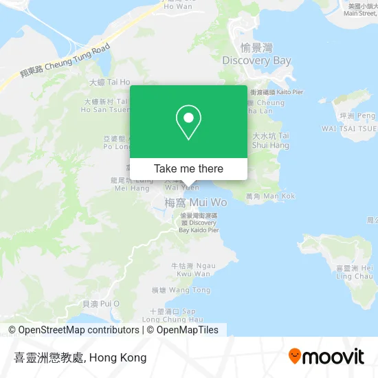 喜靈洲懲教處地圖