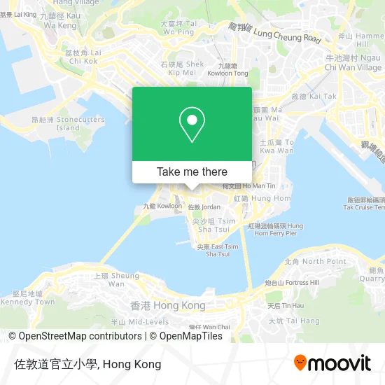 佐敦道官立小學地圖