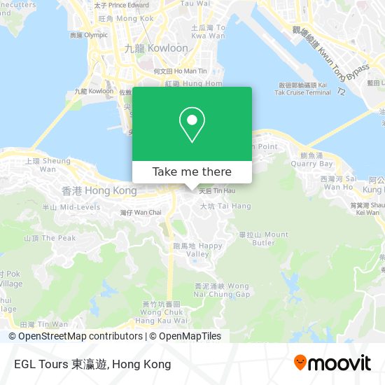 EGL Tours 東瀛遊 map