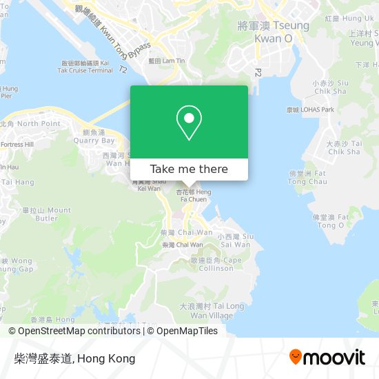 柴灣盛泰道地圖