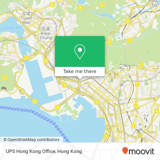 UPS Hong Kong Office地圖