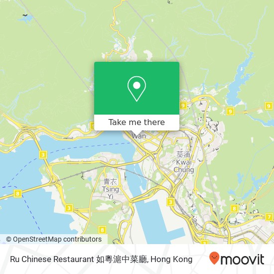 Ru Chinese Restaurant 如粵滬中菜廳 map