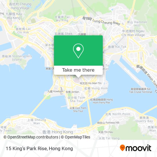 15 King's Park Rise map