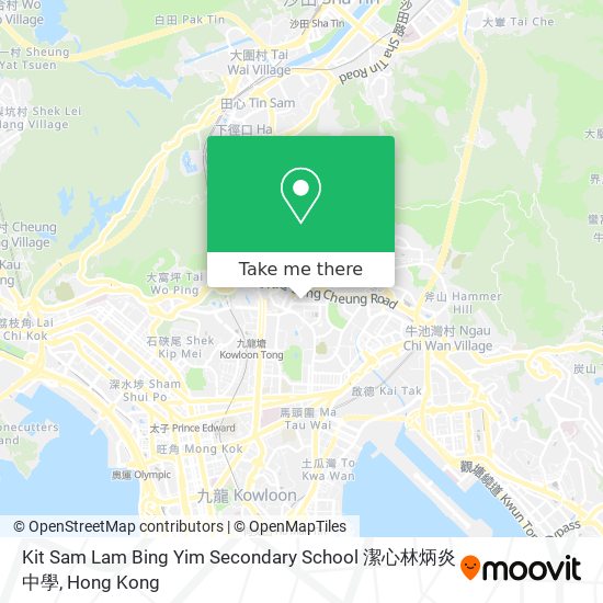 Kit Sam Lam Bing Yim Secondary School 潔心林炳炎中學 map