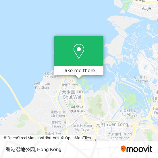 香港湿地公园 map