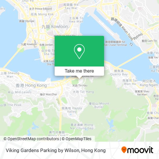 Viking Gardens Parking by Wilson map