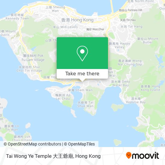 Tai Wong Ye Temple 大王爺廟 map