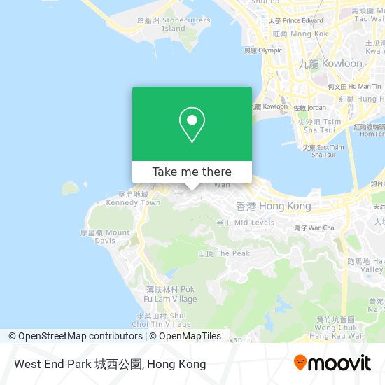 West End Park 城西公園 map