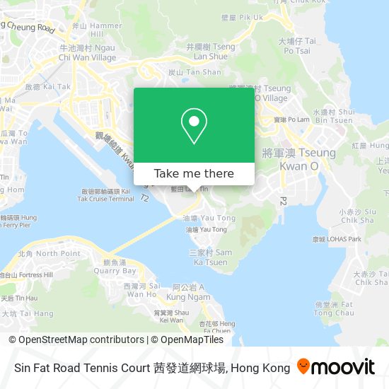 Sin Fat Road Tennis Court 茜發道網球場 map