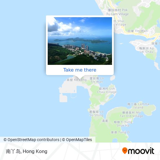 南丫岛 map