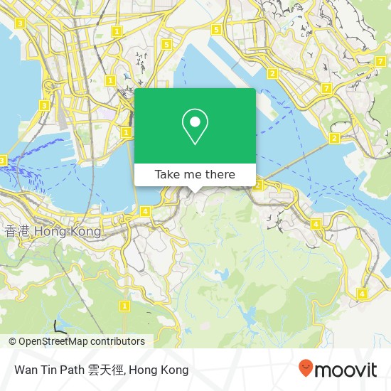 Wan Tin Path 雲天徑 map