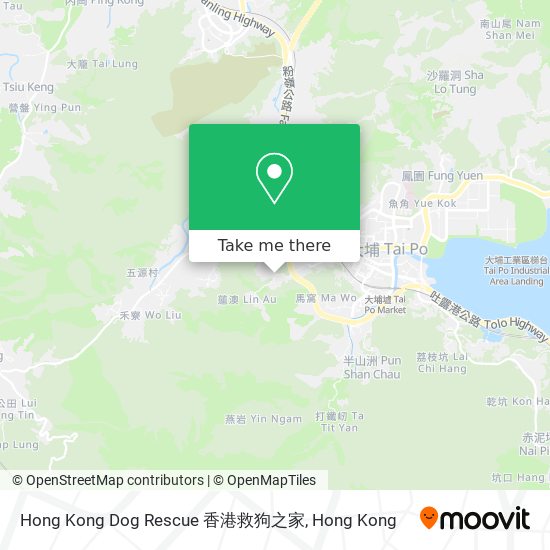 Hong Kong Dog Rescue 香港救狗之家地圖