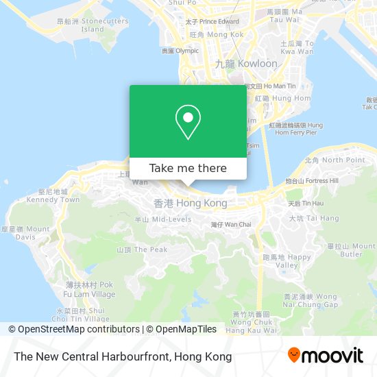 The New Central Harbourfront map