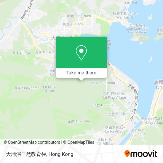 大埔滘自然教育径地圖