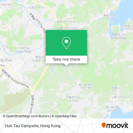 Hok Tau Campsite map