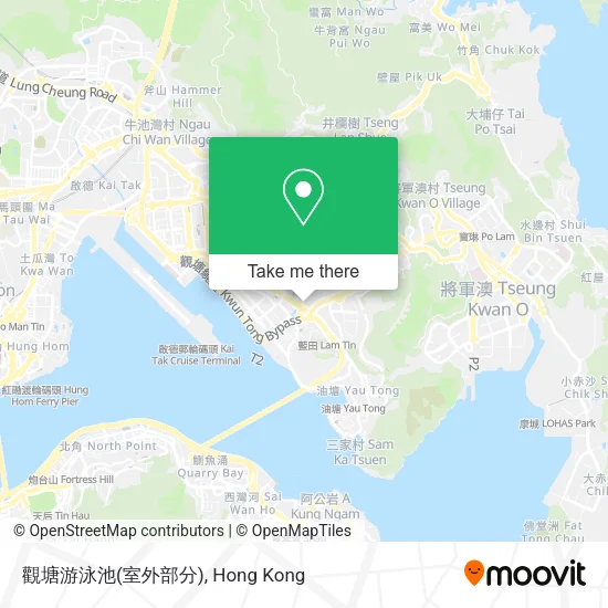 觀塘游泳池(室外部分)地圖