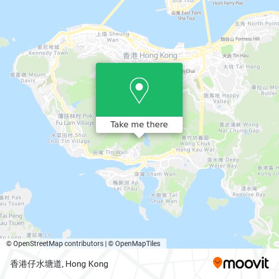 香港仔水塘道 map