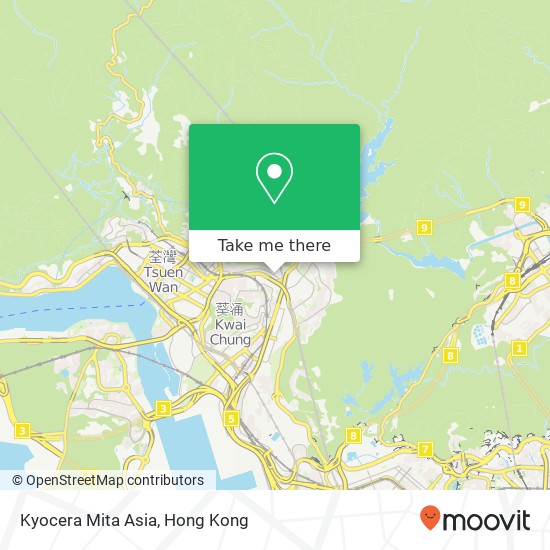 Kyocera Mita Asia map