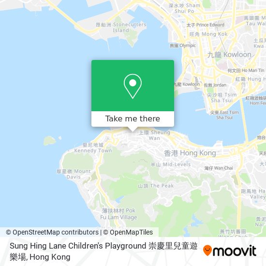 Sung Hing Lane Children's Playground 崇慶里兒童遊樂場 map