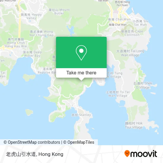 老虎山引水道地圖