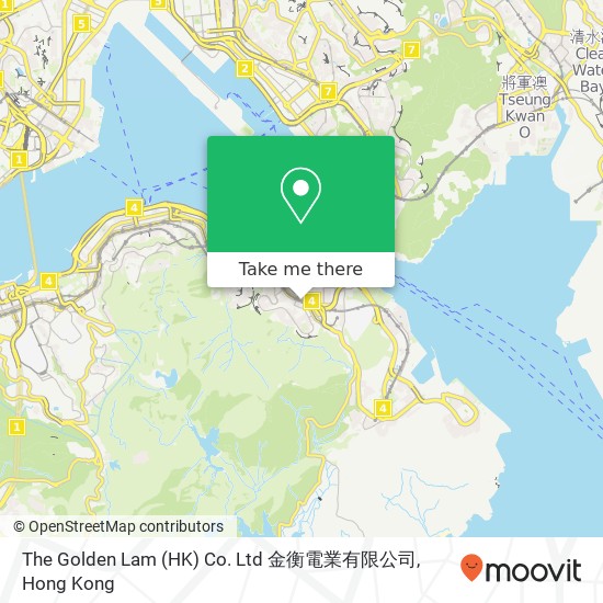 The Golden Lam (HK) Co. Ltd 金衡電業有限公司地圖