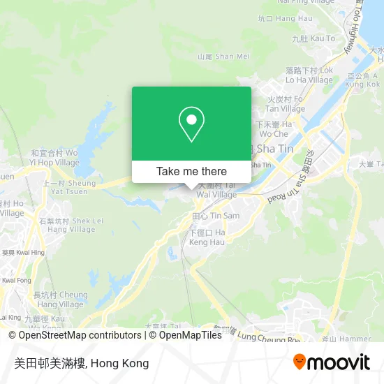 美田邨美滿樓地圖