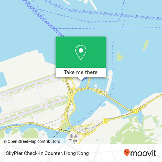 SkyPier Check-In Counter map