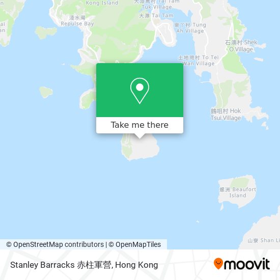 Stanley Barracks 赤柱軍營 map