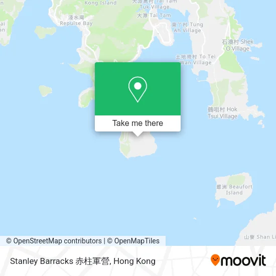 Stanley Barracks 赤柱軍營 map