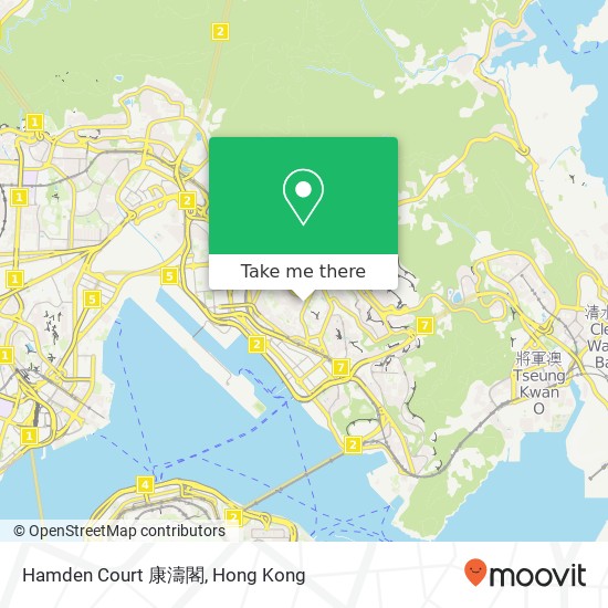 Hamden Court 康濤閣 map
